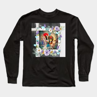 Galo De Barcelos, Portuguese Folk Art Long Sleeve T-Shirt